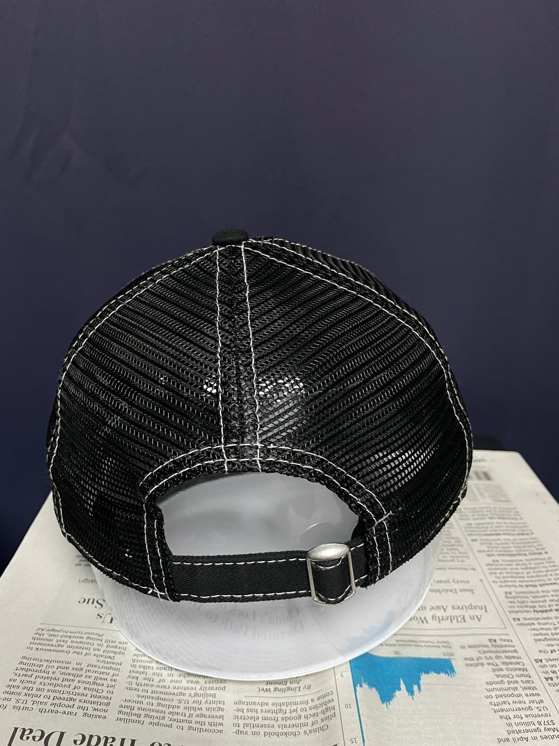 스투시 뉴에라 9Twenty 베이직 트러커 블랙 상품이미지4