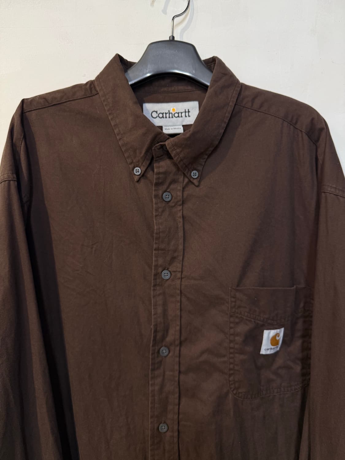 칼하트 브라운 긴팔셔츠 상품이미지2