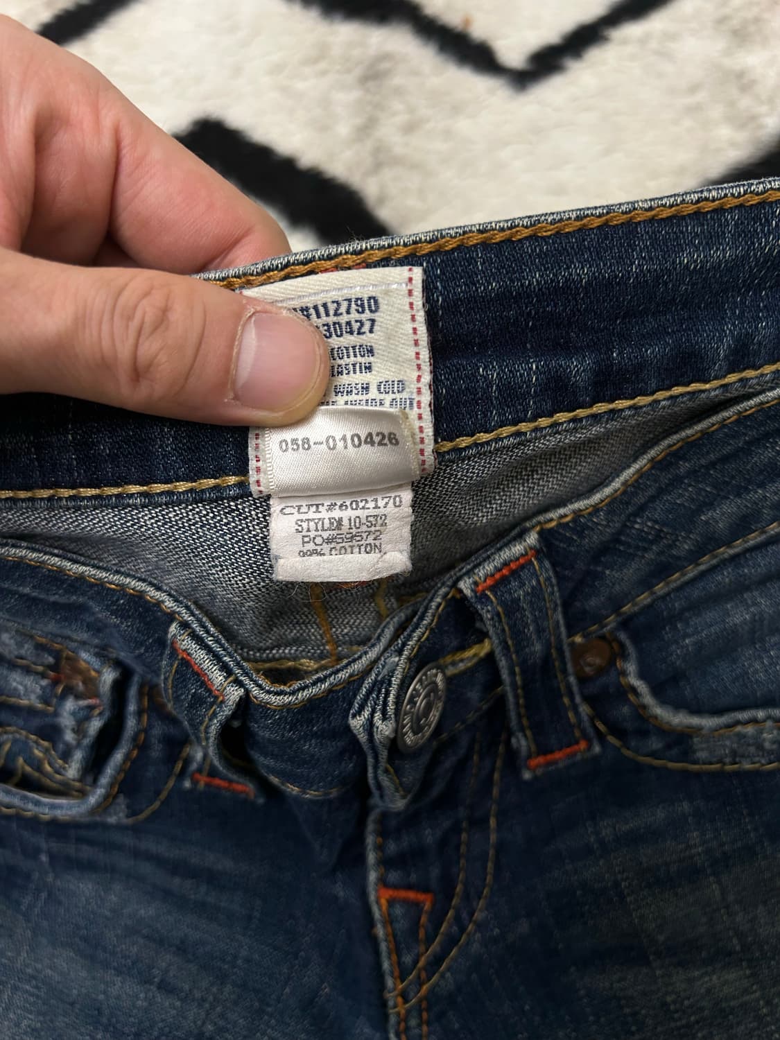 [25]트루릴리전 빌리 데님팬츠/진청/스판 상품이미지5