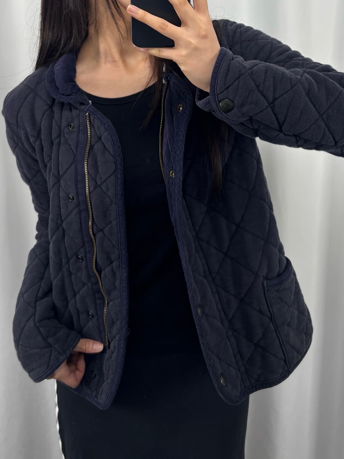 폴로 진스 네이비 코튼 퀼팅 자켓 상품이미지1