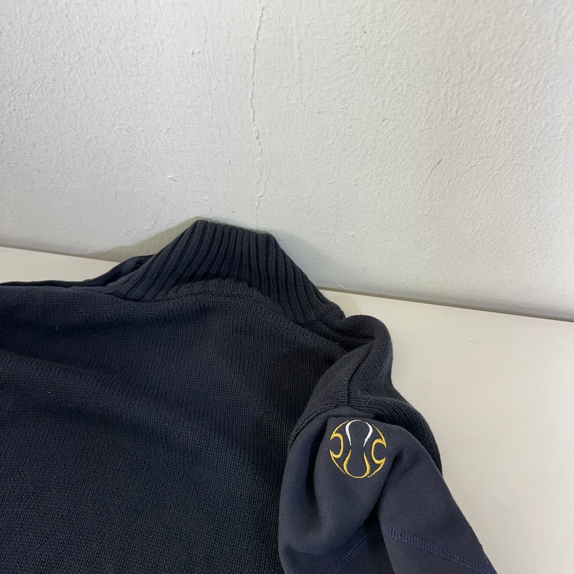 100 L 아디다스 네이비 레알마드리드 반폴라맨투맨 상품이미지7