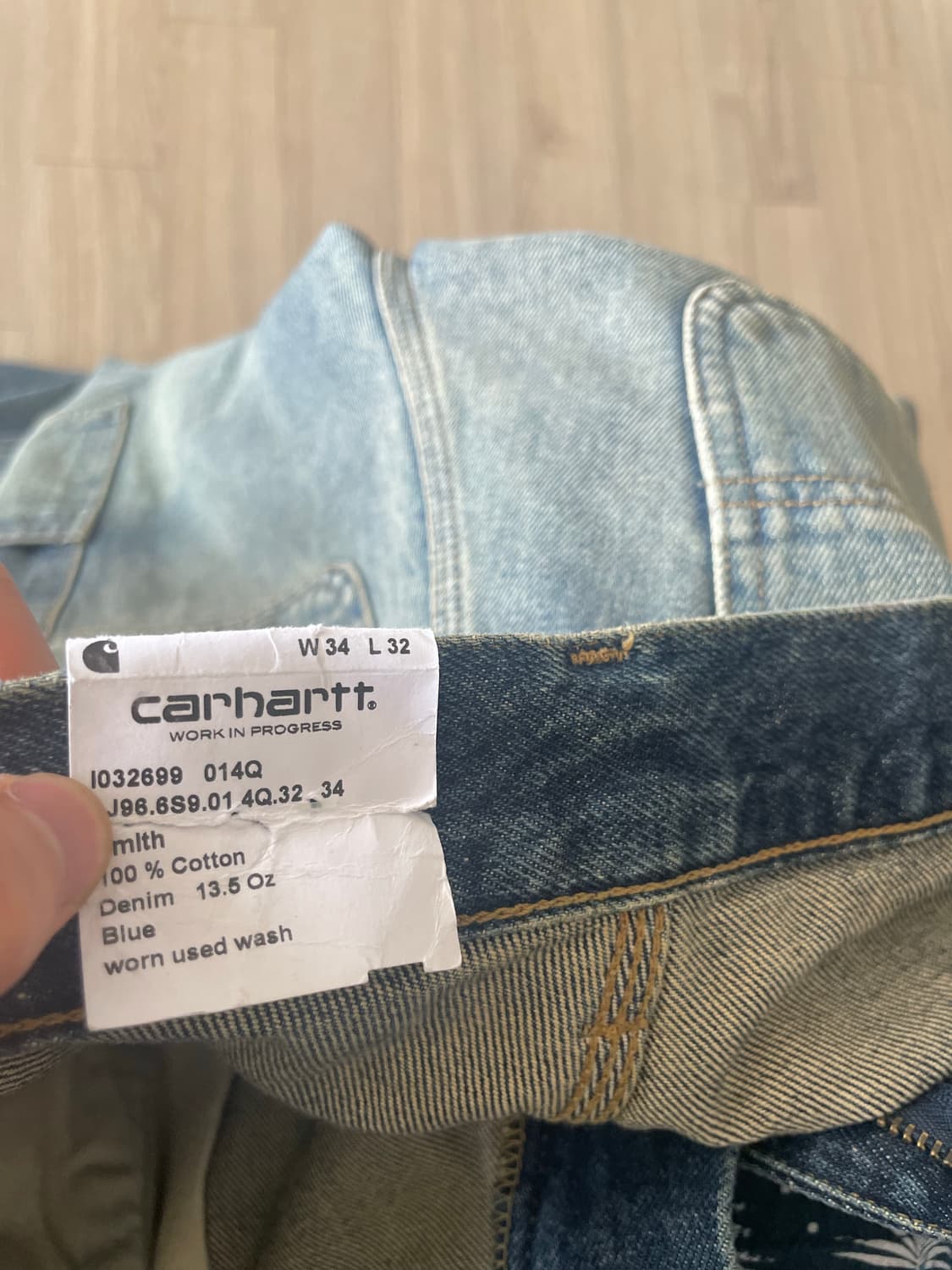 칼하트 더블니 W34 L32 상품이미지4