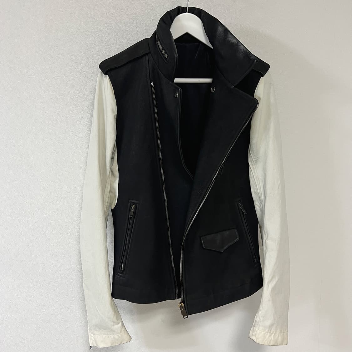 릭오웬스 13FW "PLINTH" 스투지 바이커 가죽 자켓 상품이미지3