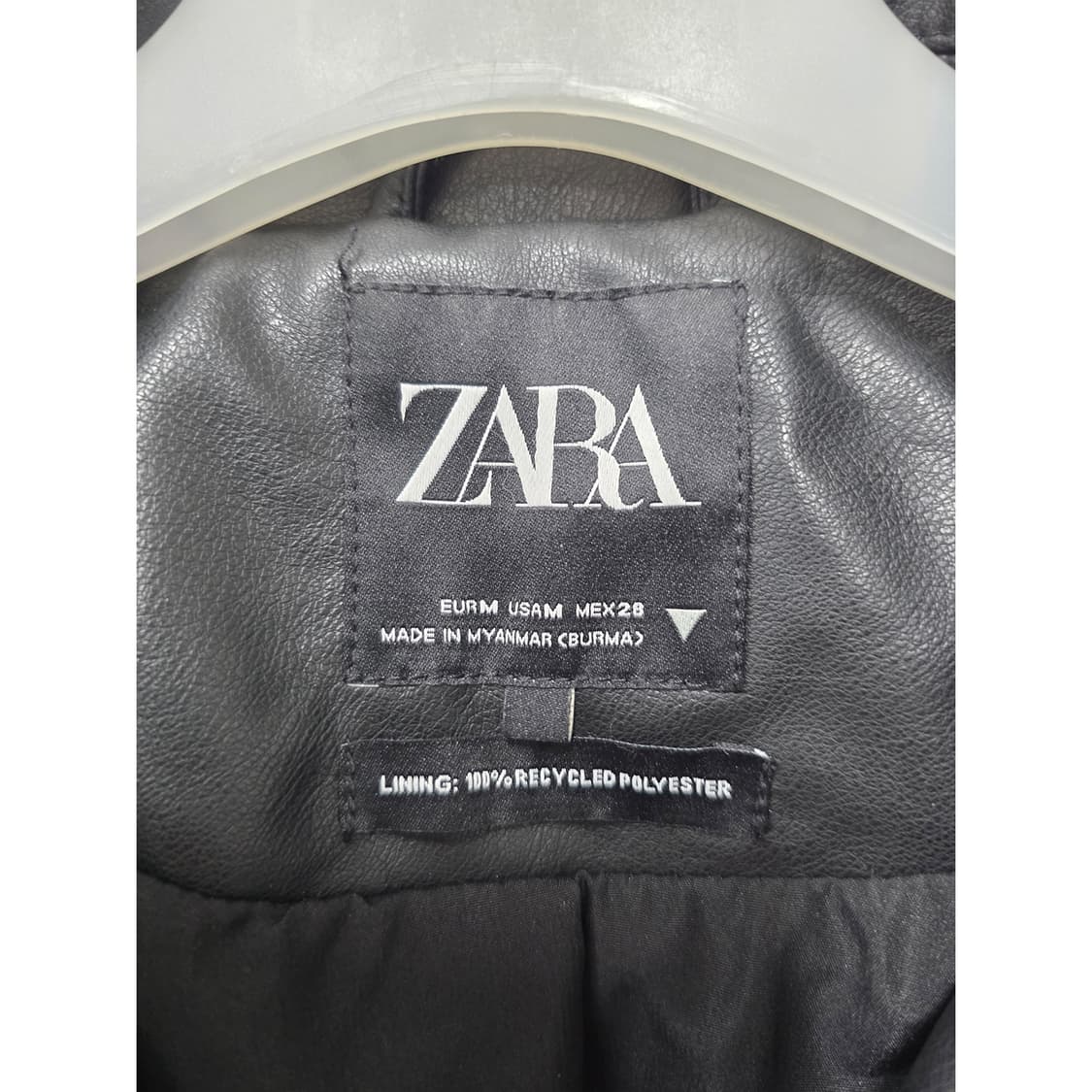 택포// 자라 ZARA 블랙 레더 자켓 M 상품이미지2