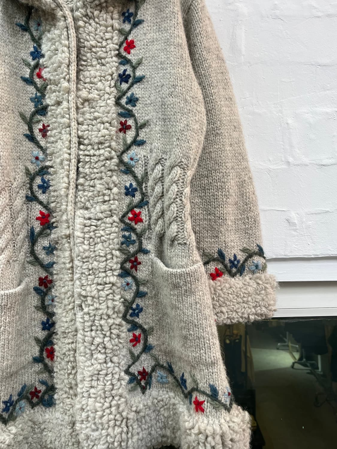 Handmade 핸드메이드 롱 후드 가디건 상품이미지3