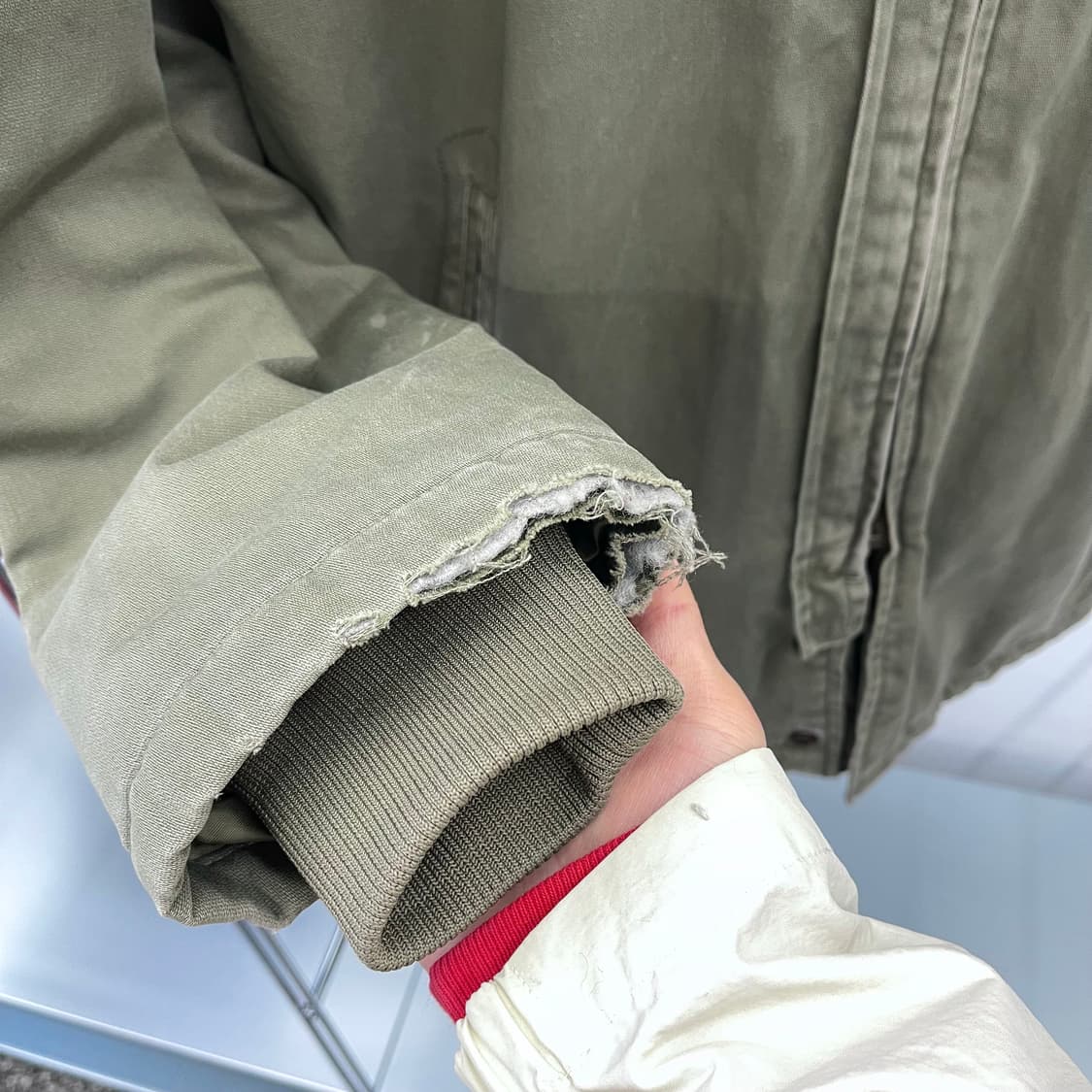 00s 리바이스 밀리터리 와펜 후드 야상 파카 (XL) 상품이미지5