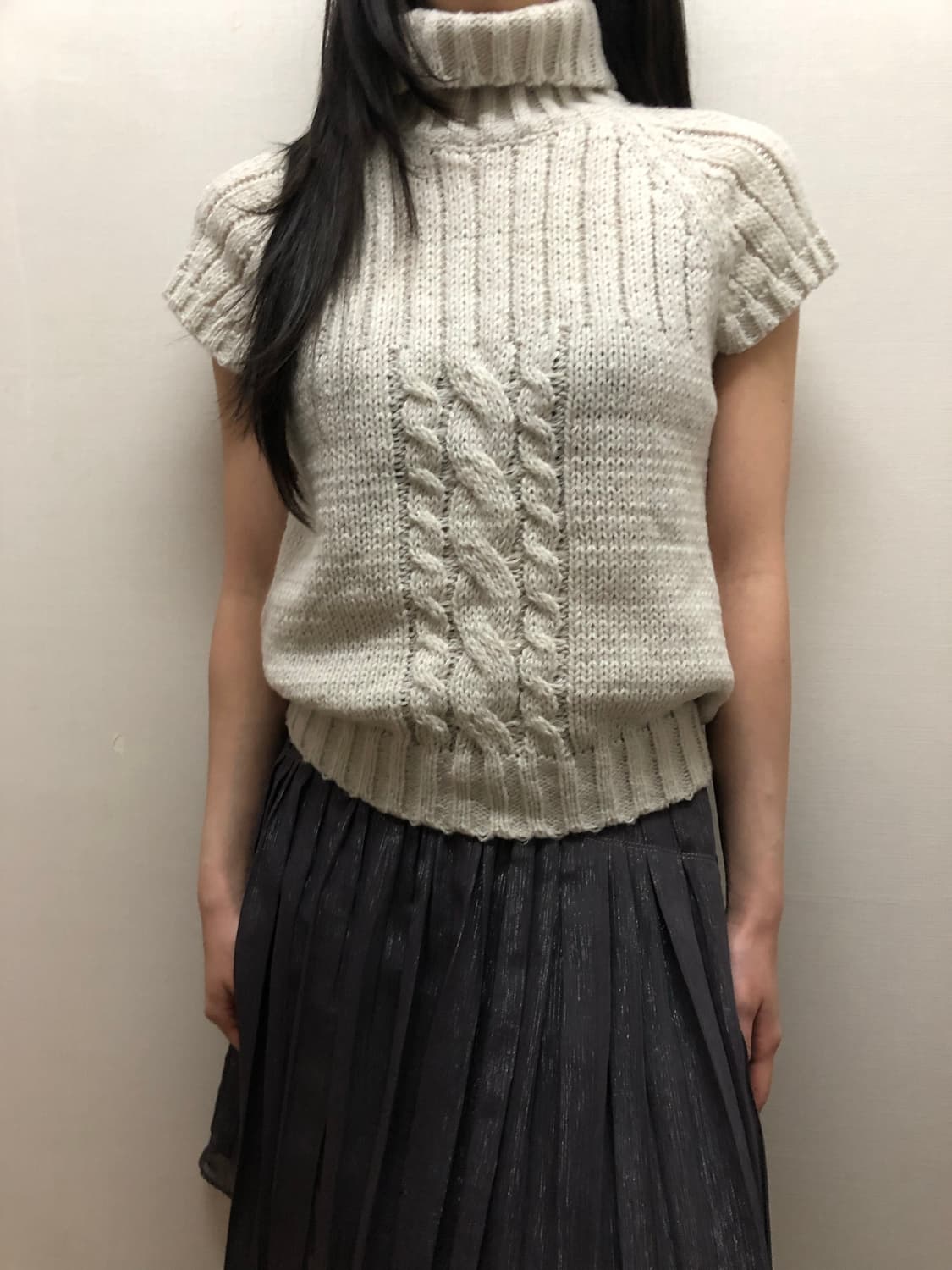 빈티지 라이트그레이 니트 상품이미지4