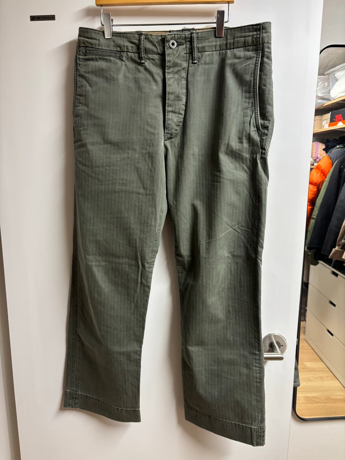 [30X30] RRL 헤링본 트윌 필드 팬츠 올리브 상품이미지2