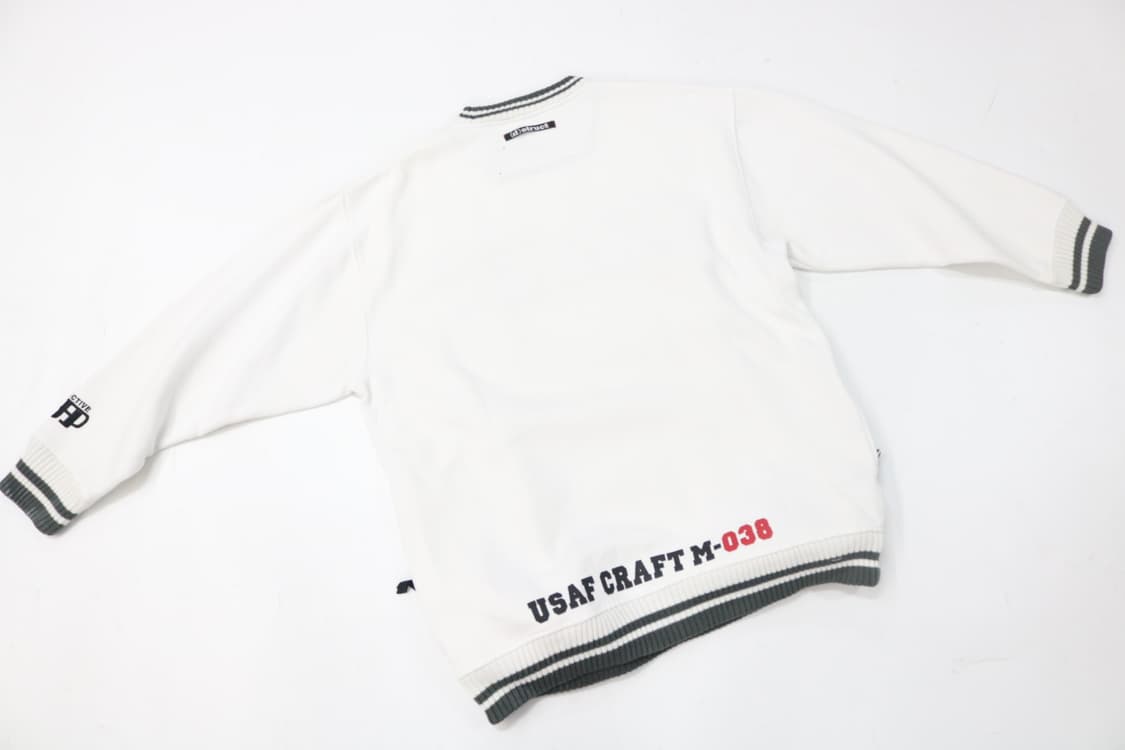 d-struct 디스트럭트 화이트 ENSIGN 스트라이프 맨투맨 L 상품이미지7