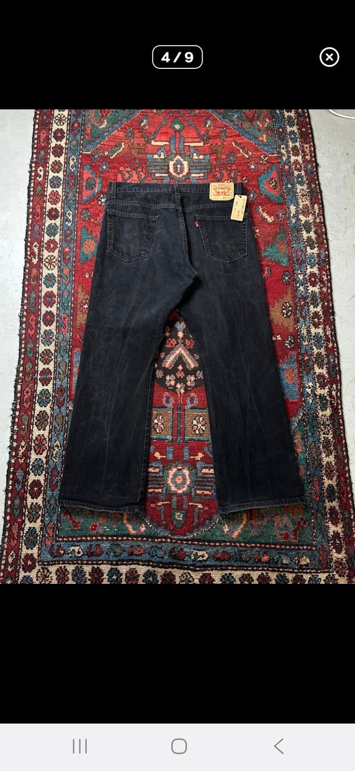 리바이스 517 부츠컷 블랙진 재판매 상품이미지3