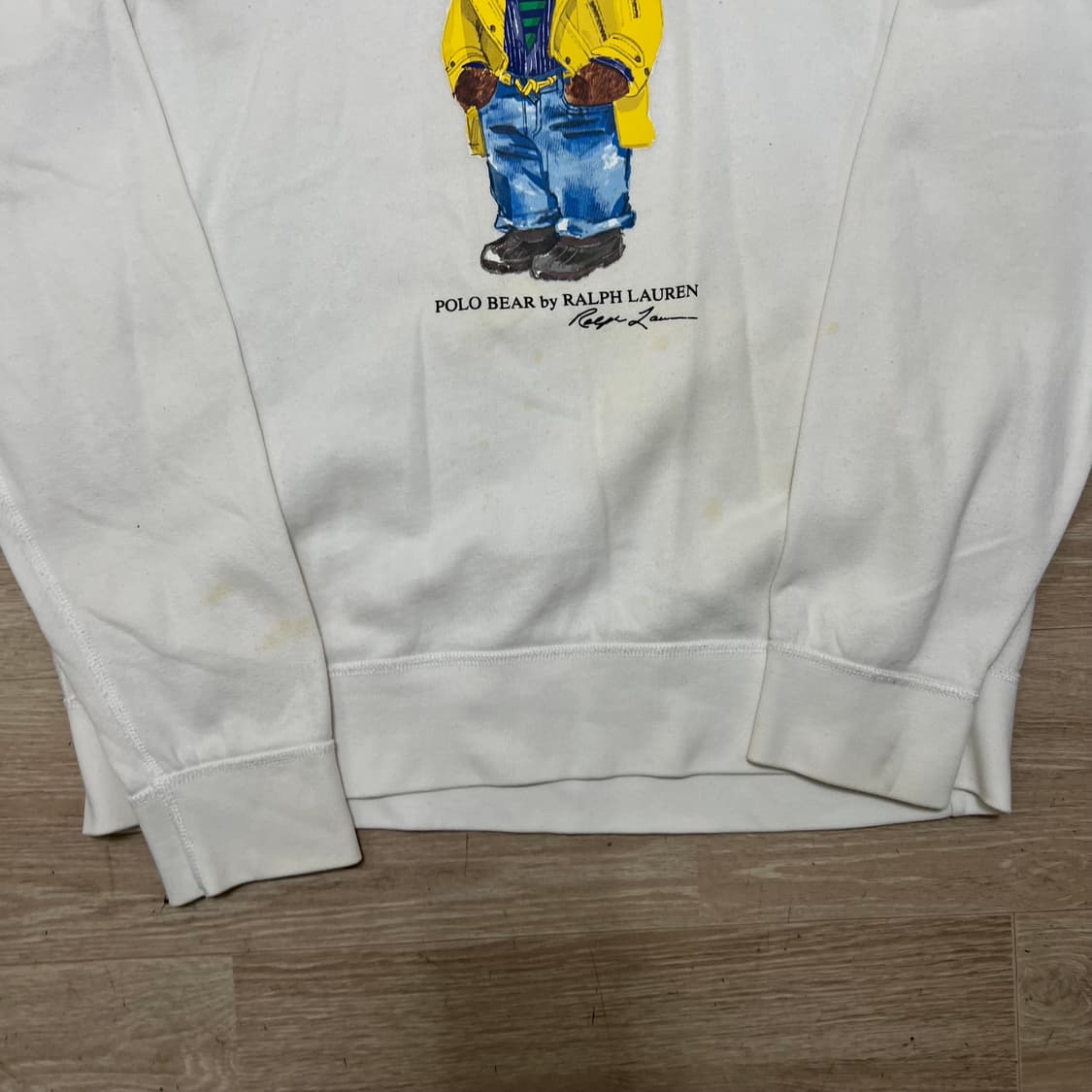 폴로 랄프로렌 폴로베어 기모 맨투맨 티셔츠 [화이트] L/100 상품이미지3