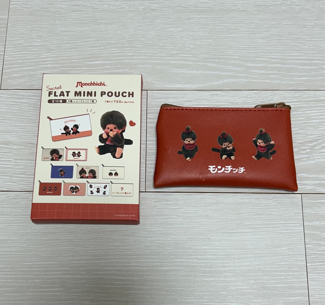 몬치치 플랫 미니 랜덤 파우치 2개 일괄 상품이미지1