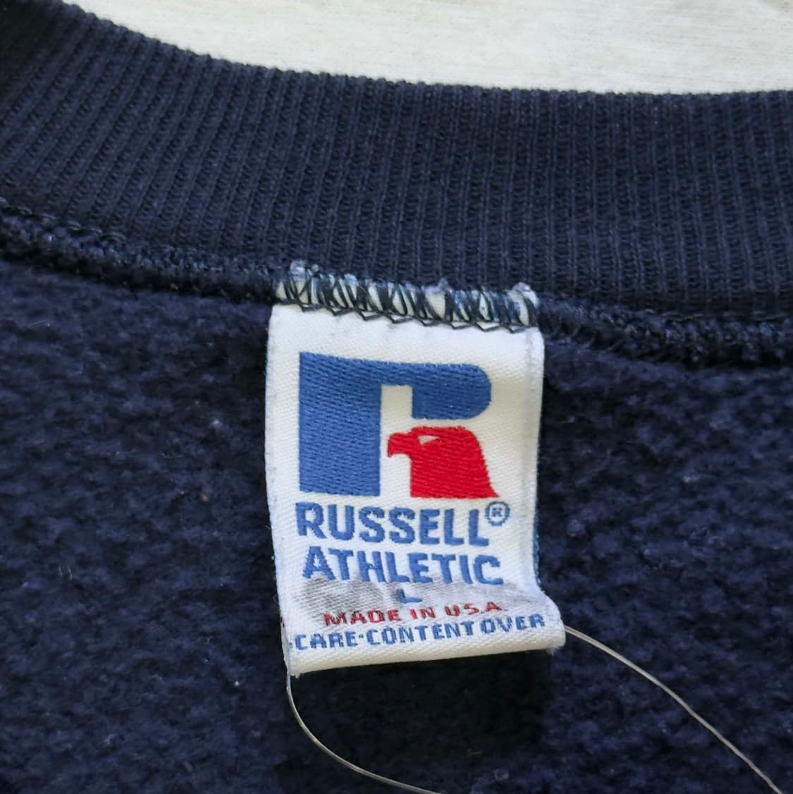 90s 러셀 에슬레틱 블랭크 스웻셔츠 USA 상품이미지4