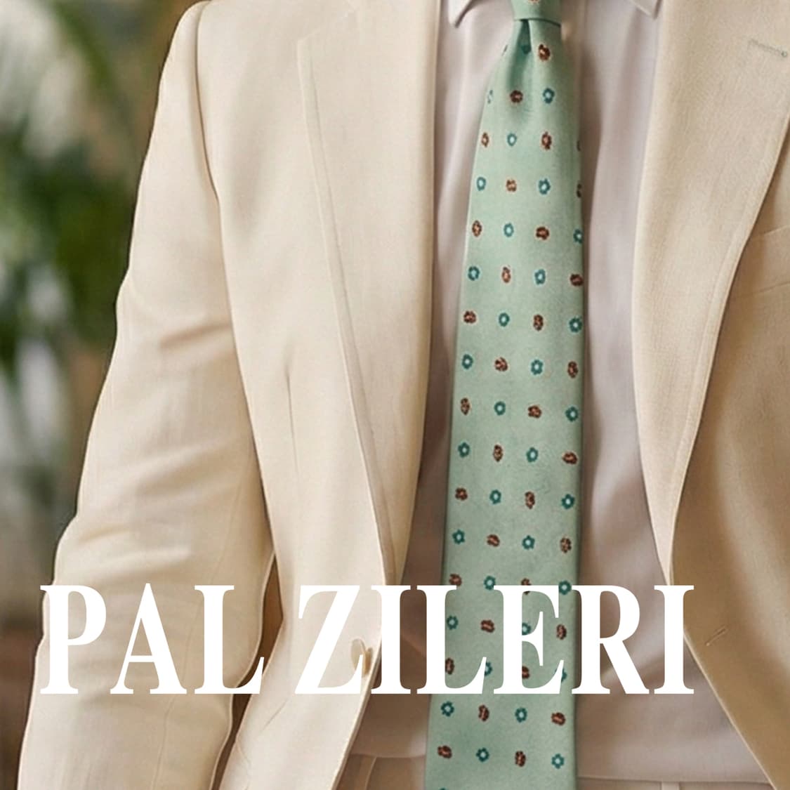 빨질레리 실크 민트 플라워 패턴 넥타이 9.4cm A등급 A19584
 상품이미지1