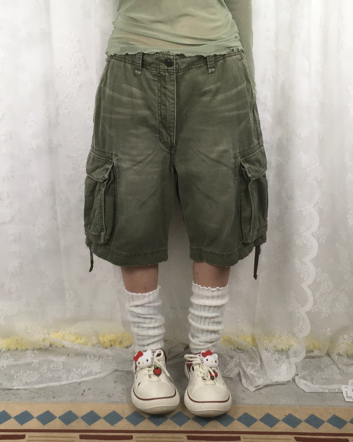 ABERCROMBIE khaki cargo bermuda pants 상품이미지1