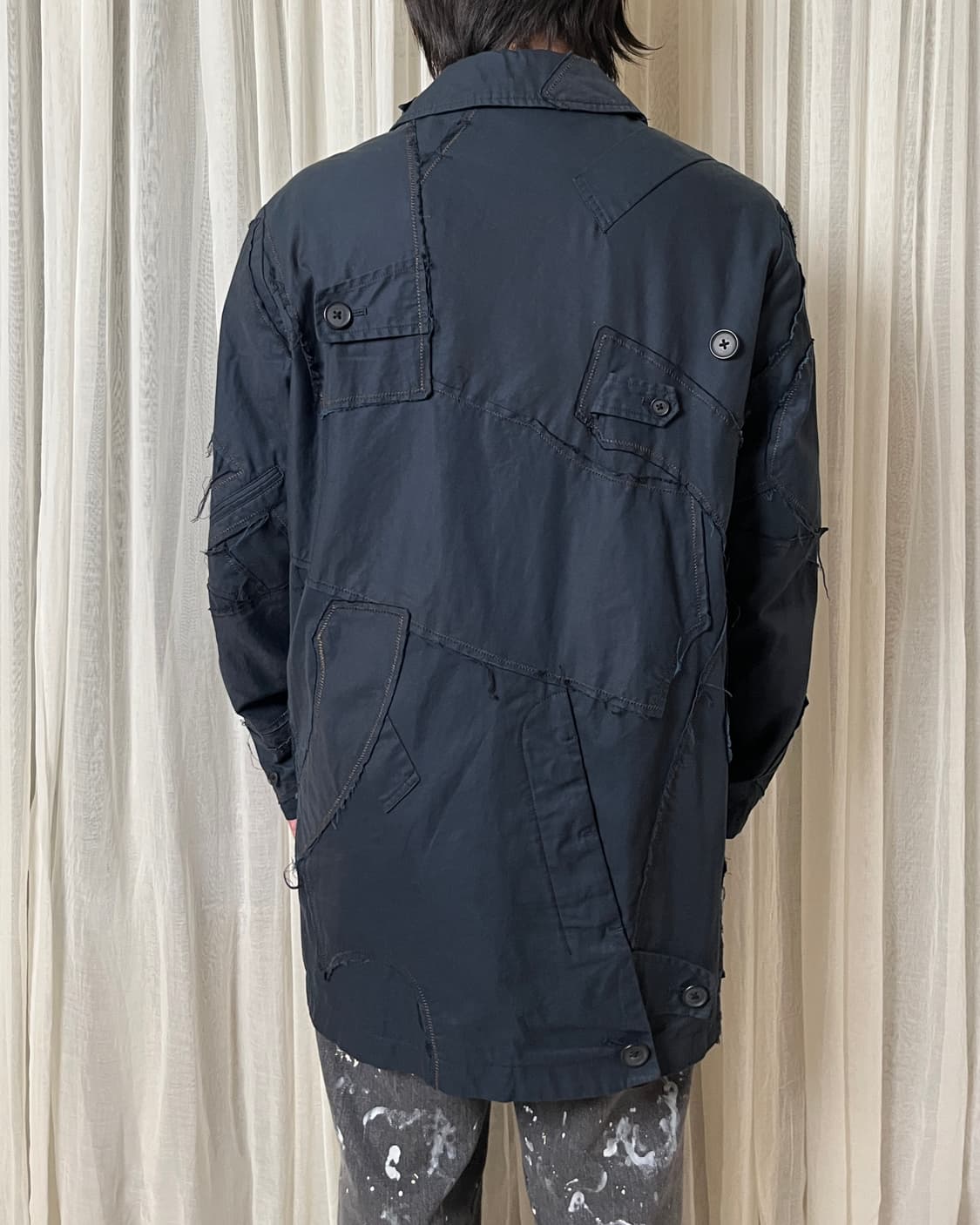 Kolor 컬러 패치워크 코트 patchwork coat 상품이미지8