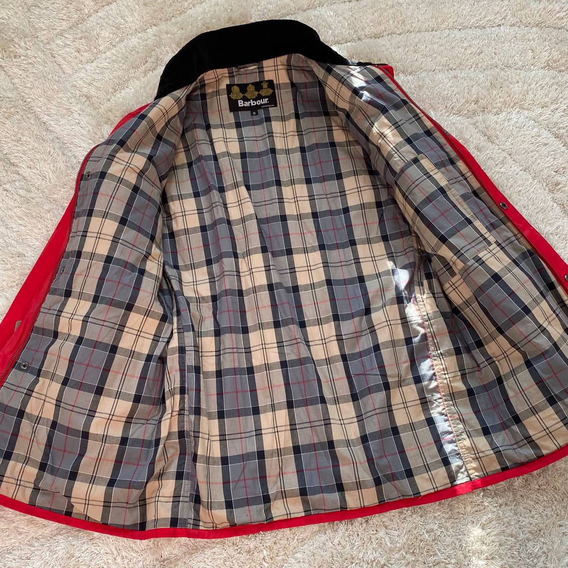 바버 인터네셔널 Silver Nylon 자켓 스몰 상품이미지8