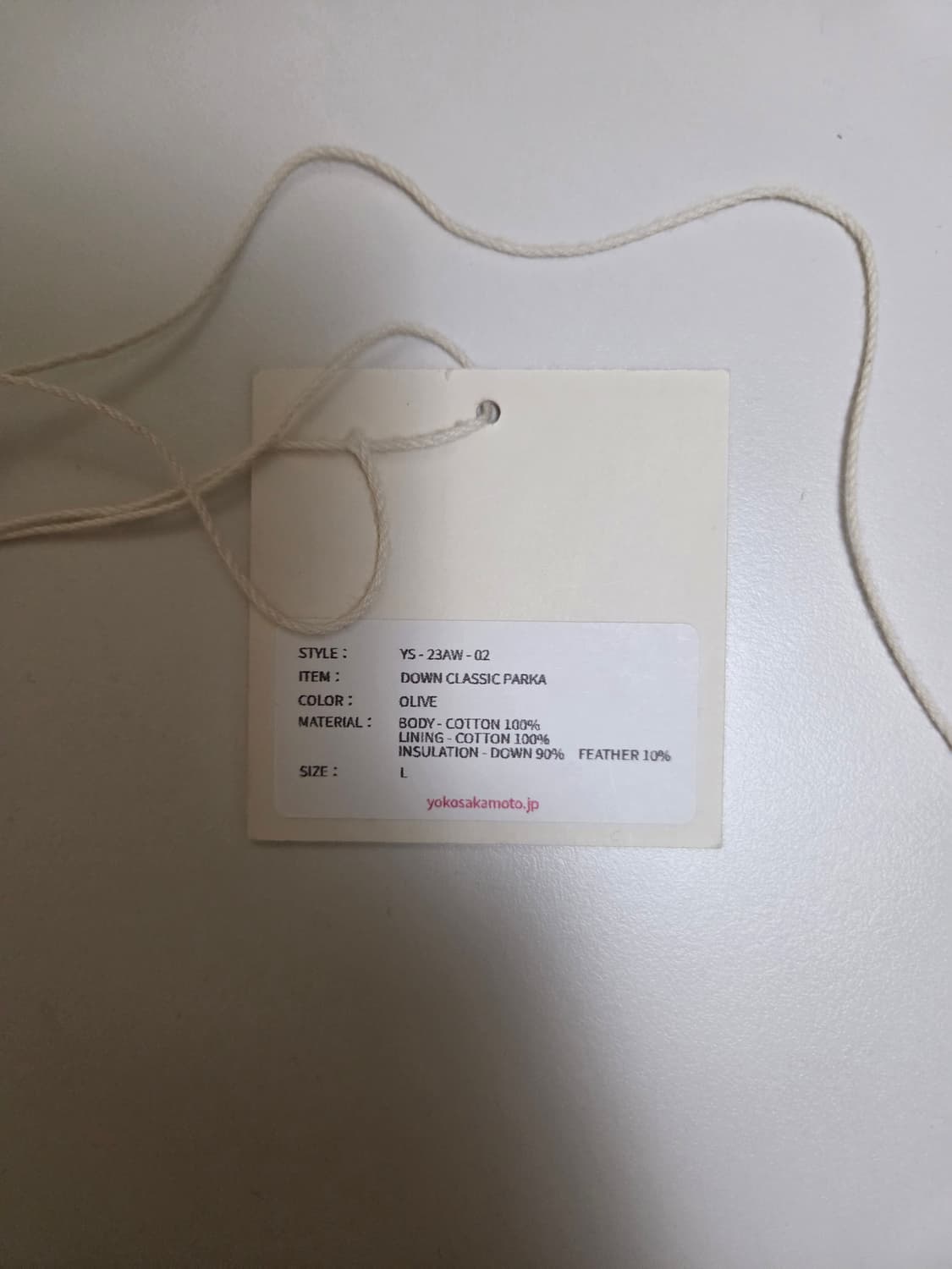 요코사카모토 다운 클래식 파카 올리브 L 상품이미지4