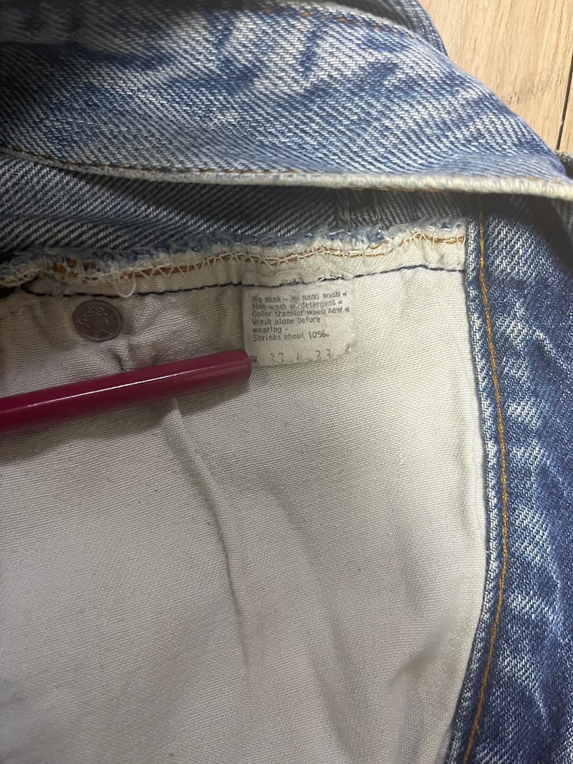 66후기 리바이스 501 셀비지 made in usa [33x33] 상품이미지4