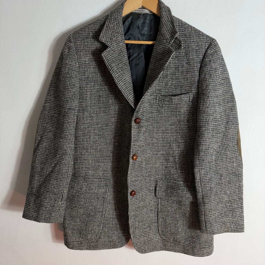 90s 에디바우어 콜라보 해리스트트위드 헤링본 울자켓(Free) 상품이미지1