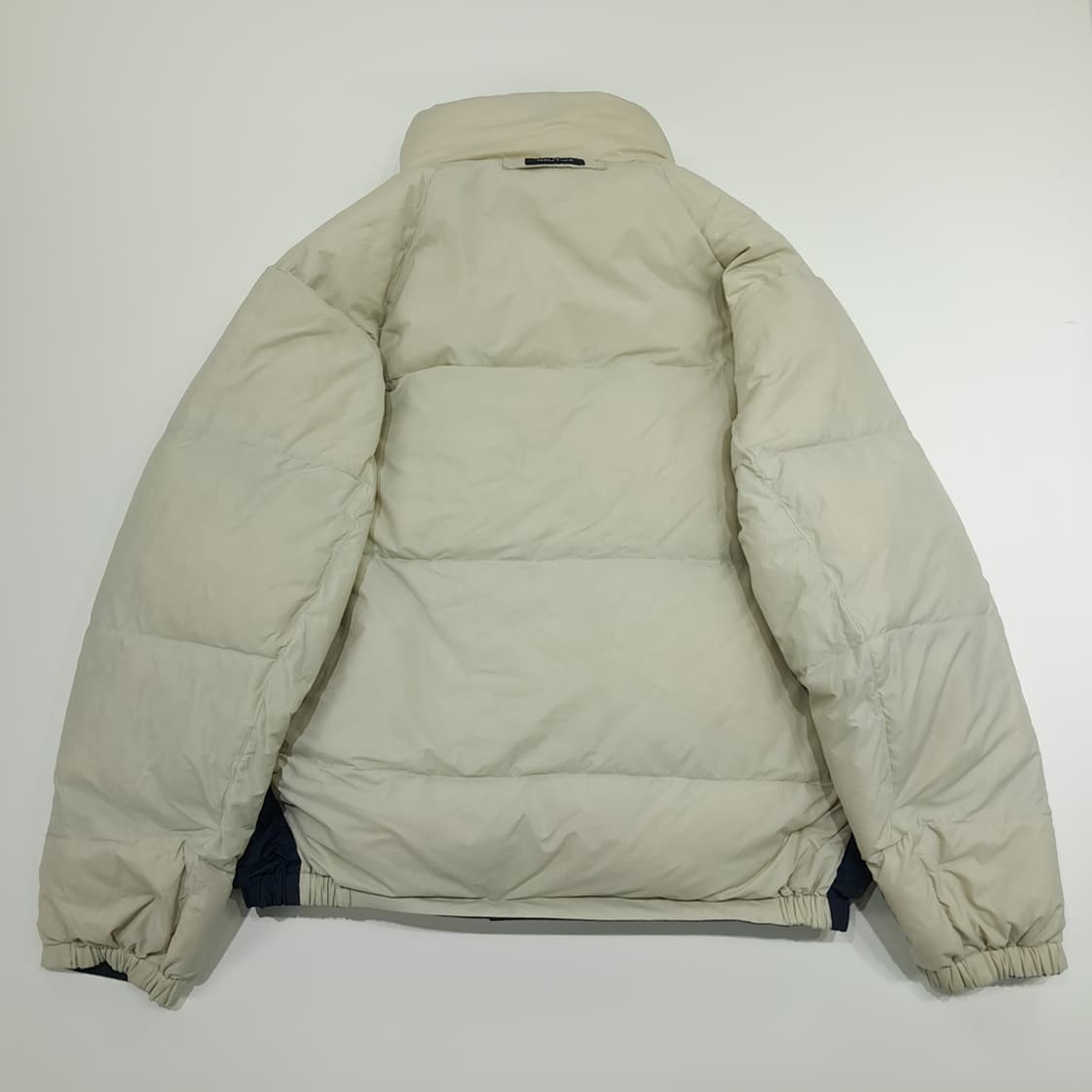 CN968 L 노티카 클래식 네이비 아이보리 구스다운 양면 패딩 점퍼 상품이미지6