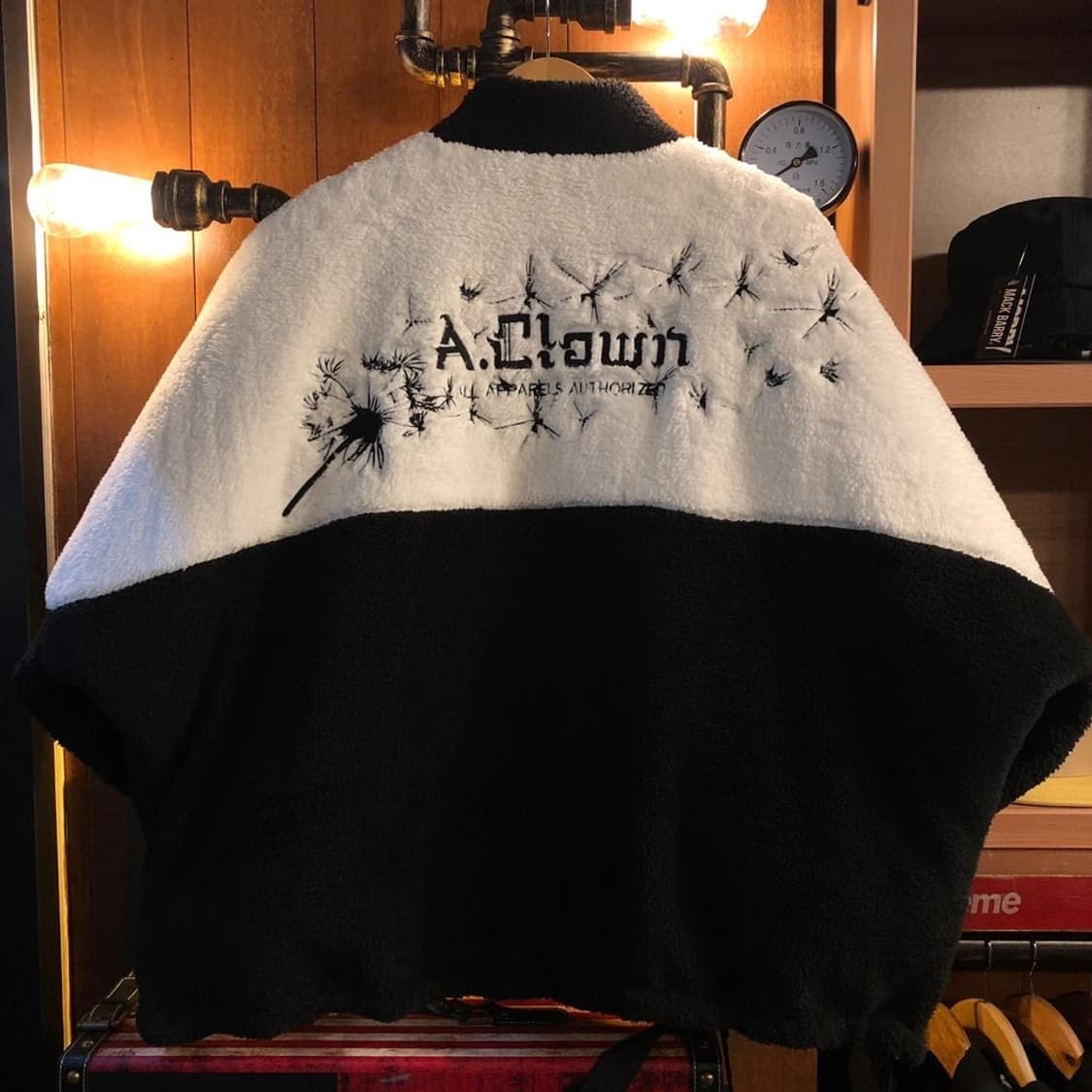 A.Clown 럭비 양면보아털 누빔 패딩 자켓 상품이미지1