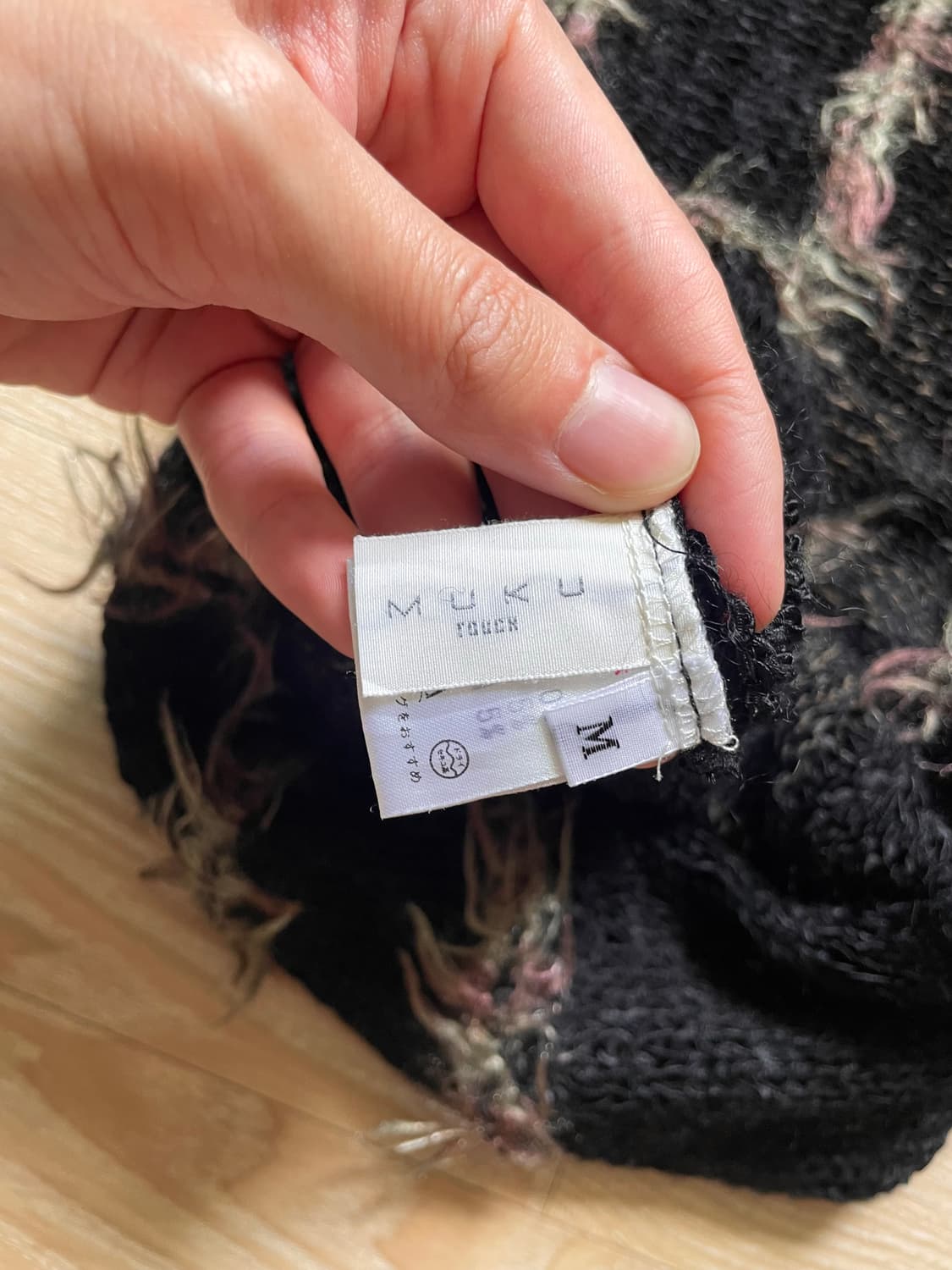 JPN VINTAGE 퍼 트리밍 니트 상품이미지6