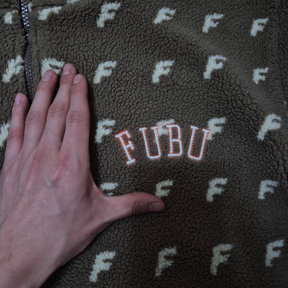 FUBU 푸부 올드스쿨 멀티로고 반집업 아노락 플리스 후리스 S(90) 상품이미지4