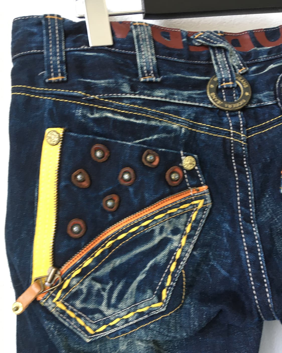 Back pocket point denim pants 상품이미지5