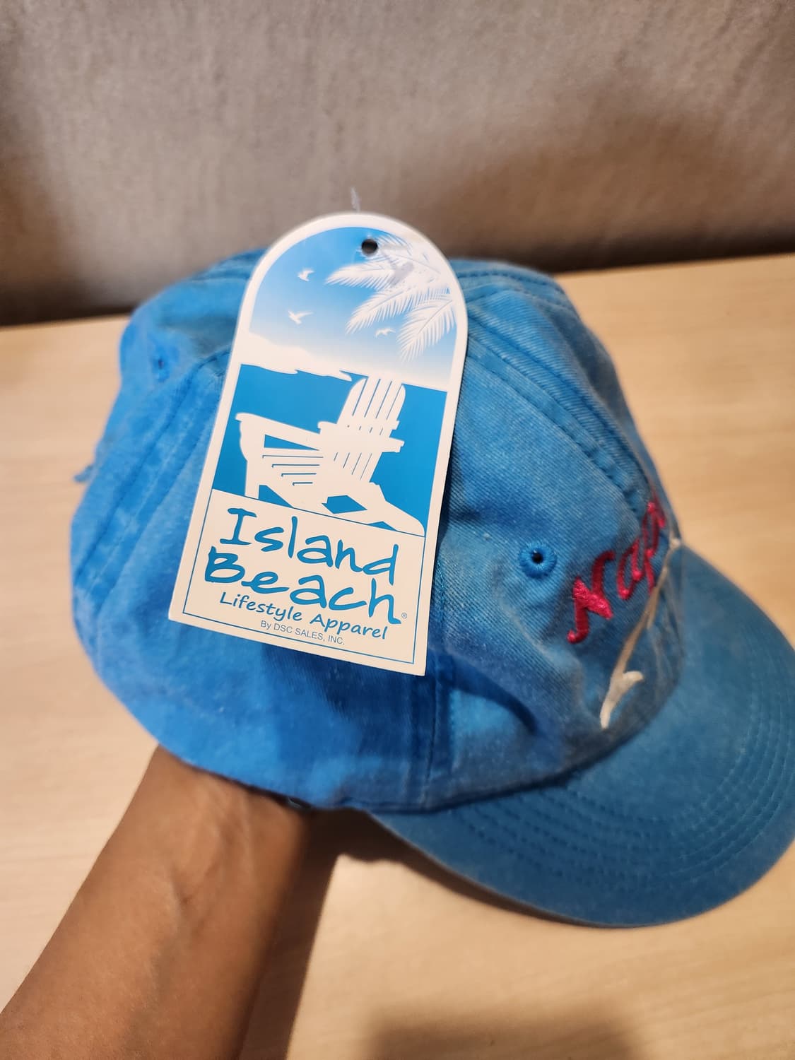 Island Beach Naples 돌핀 자수 블루 캡모자 상품이미지5