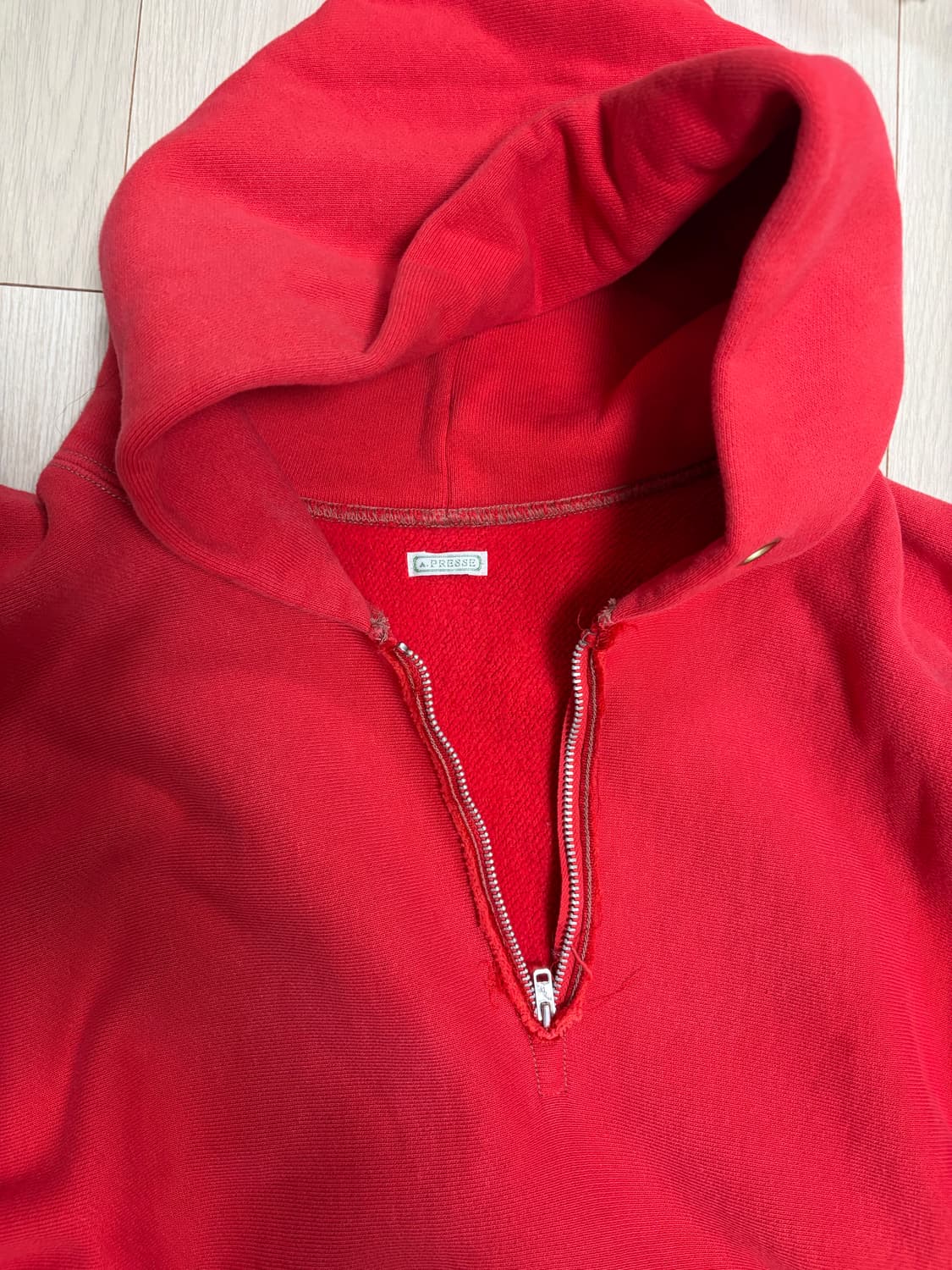 아프레쎄 반집업 후드 (카멜사장님착용) 2사이즈 상품이미지2