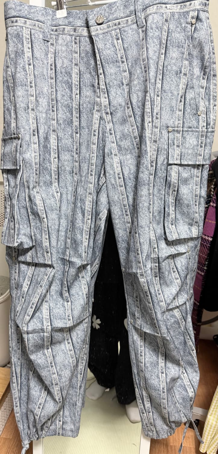 홀리넘버세븐 와이드 팬츠 그레이 상품이미지2