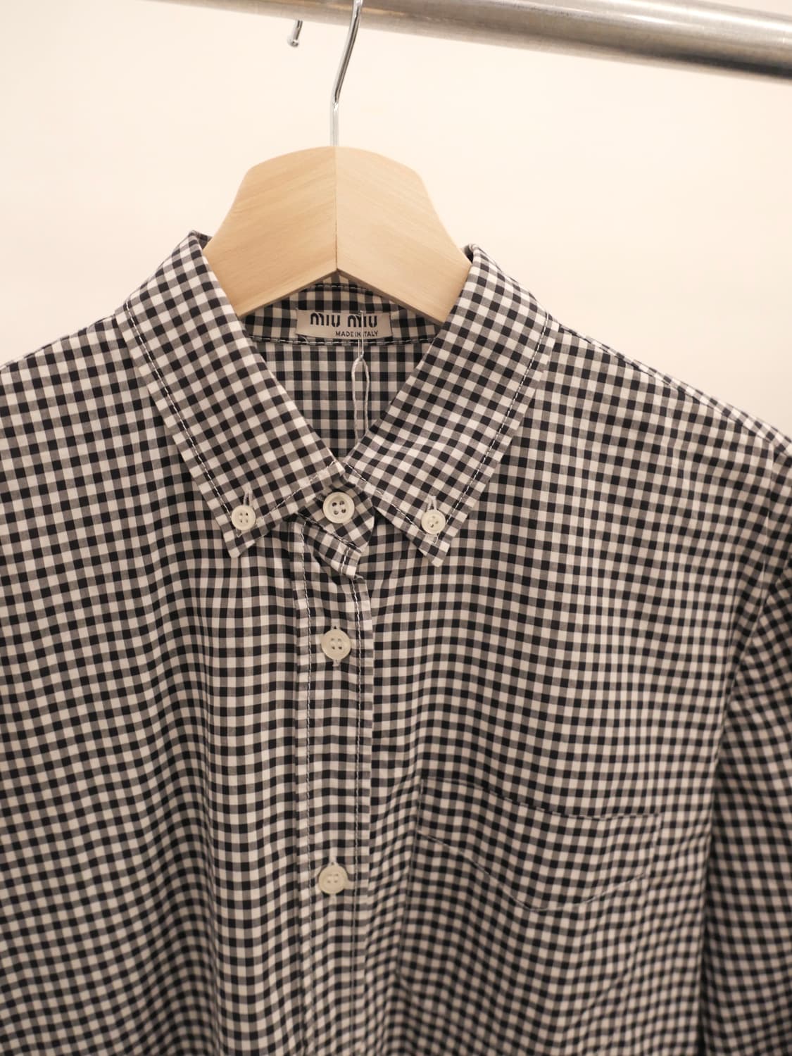 미우미우 비시 체크 셔츠 상품이미지3