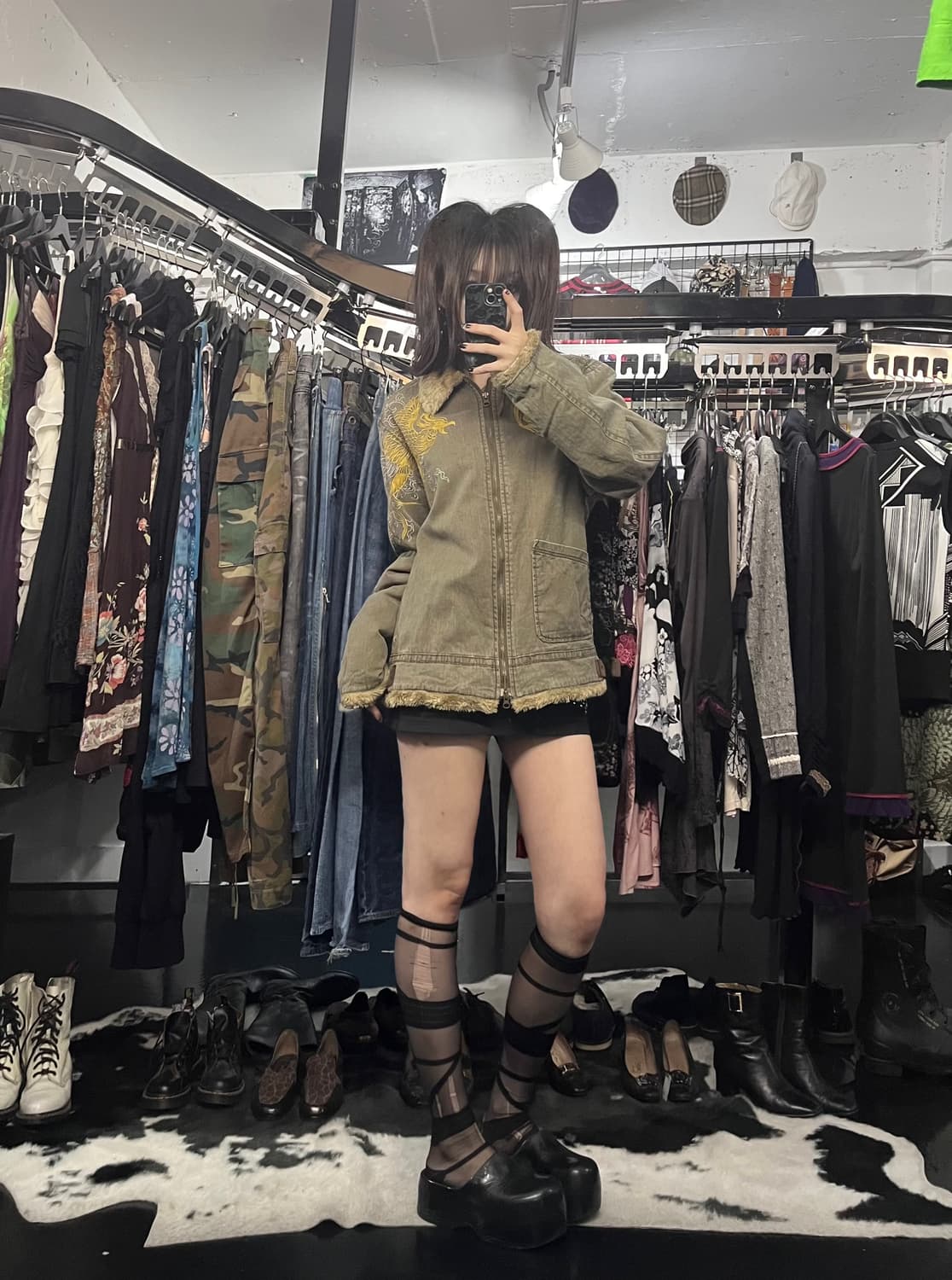 오리엔탈 자수 무스탕 상품이미지2
