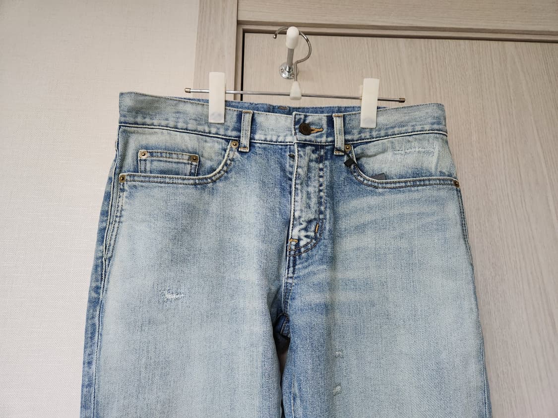 생로랑 강동원 연청워싱 무릎디스진 유일매물 상품이미지8