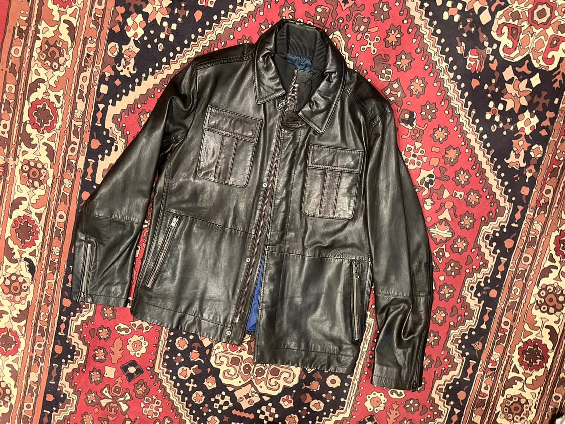( L ) 타미힐피거 가죽자켓 양가죽자켓 바이커자켓 레더자켓  상품이미지6