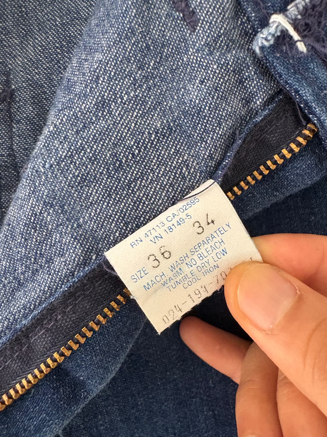 70‘s Vintage US Navy Sailor Denim Pants 상품이미지5