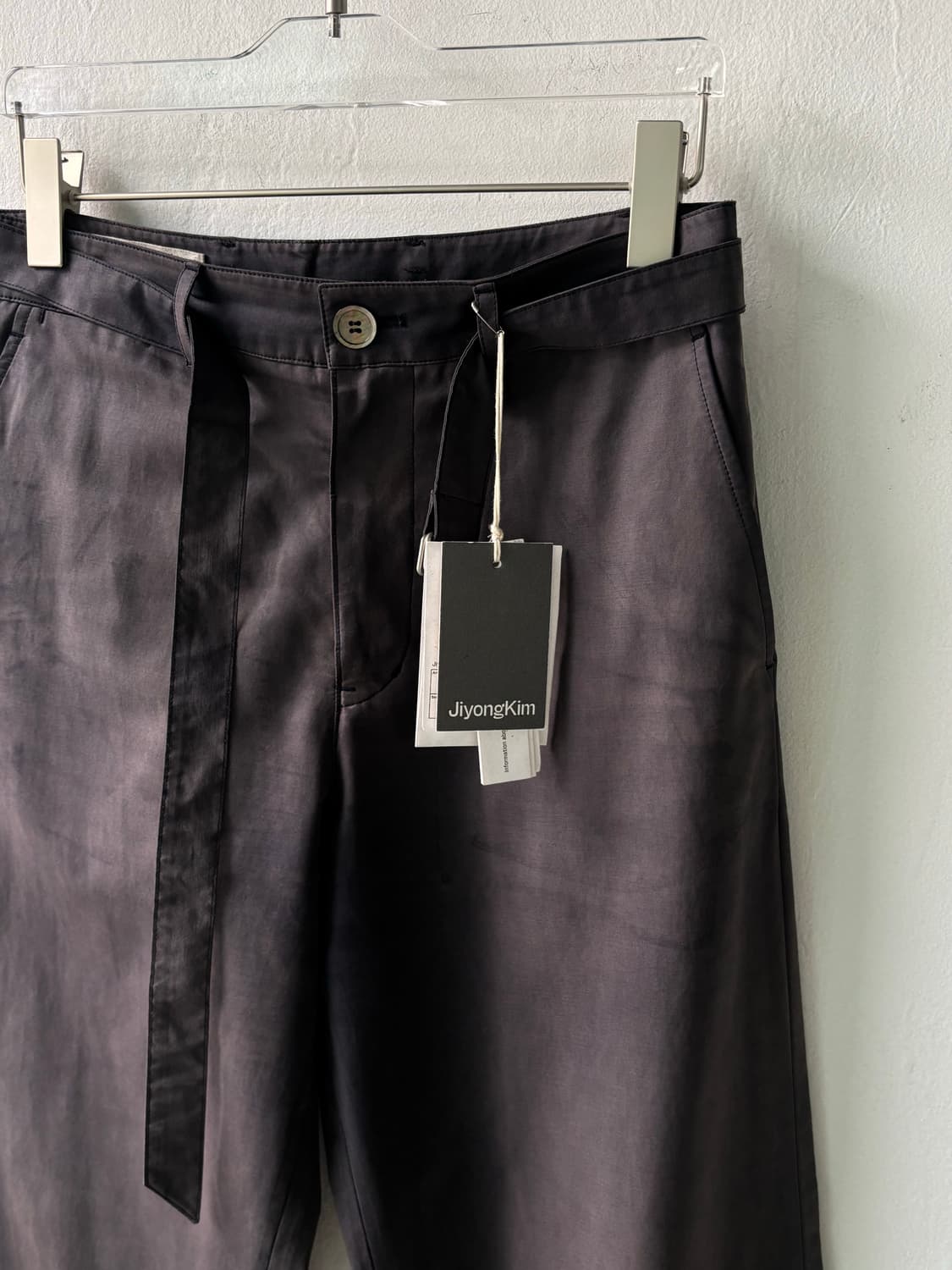 지용킴 썬페이딩 벨티드 트라우저 상품이미지7