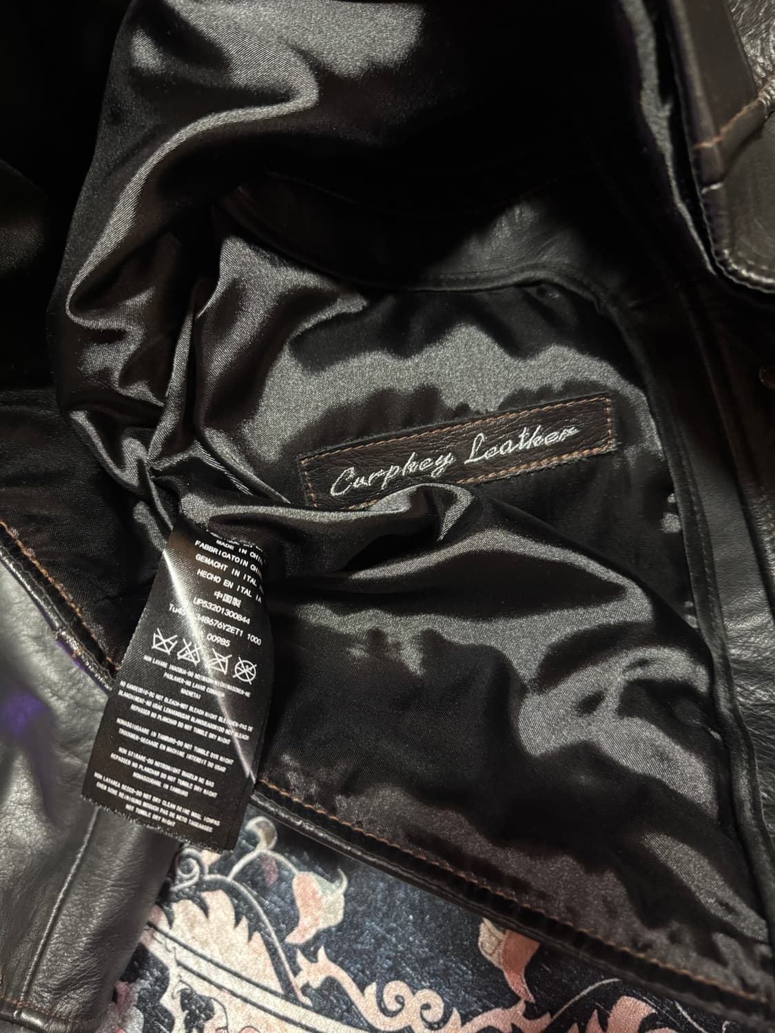 Vtg 아인슈타인 코삭 먼로 레더 자켓 상품이미지8