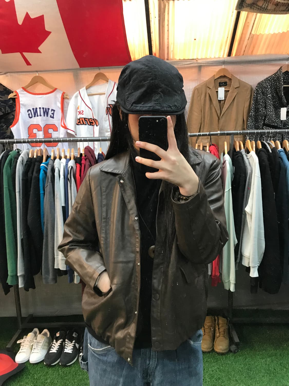 빈티지 가죽자켓 상품이미지1