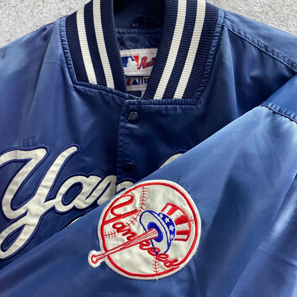 마제스틱 양키스 네이비 바시티 자켓 B4690 상품이미지3