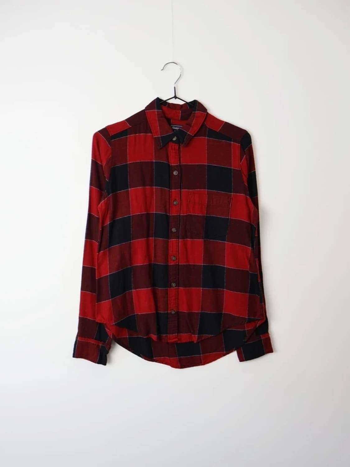 Abercrombie Red Black Plaid Shirt 상품이미지2