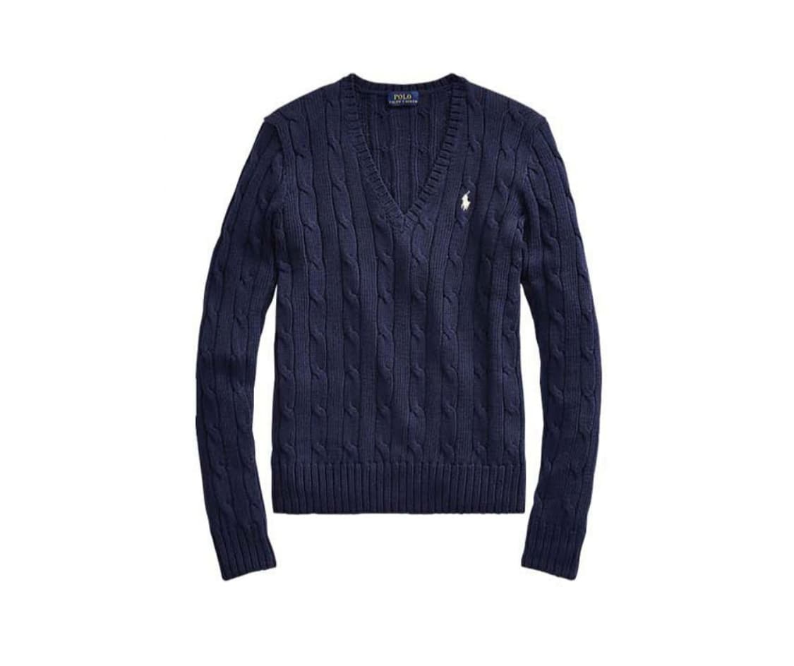 폴로랄프로렌 브이넥 니트 그레이 네이비 상품이미지3