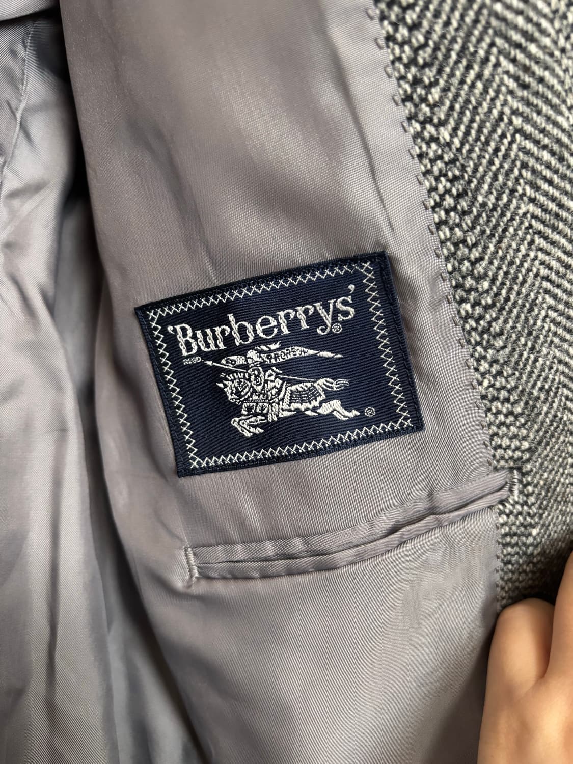 빈티지 버버리 트위드 자켓 상품이미지5