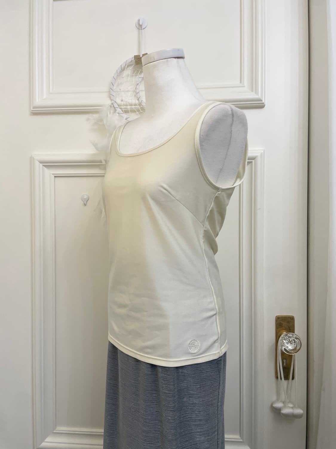 indi green crochet mohair cardigan&ivory 상품이미지9