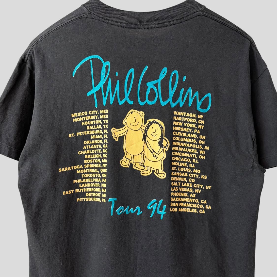 (M)90s Phil Collins 필 콜린스 빈티지 투어 반팔티셔츠 상품이미지7