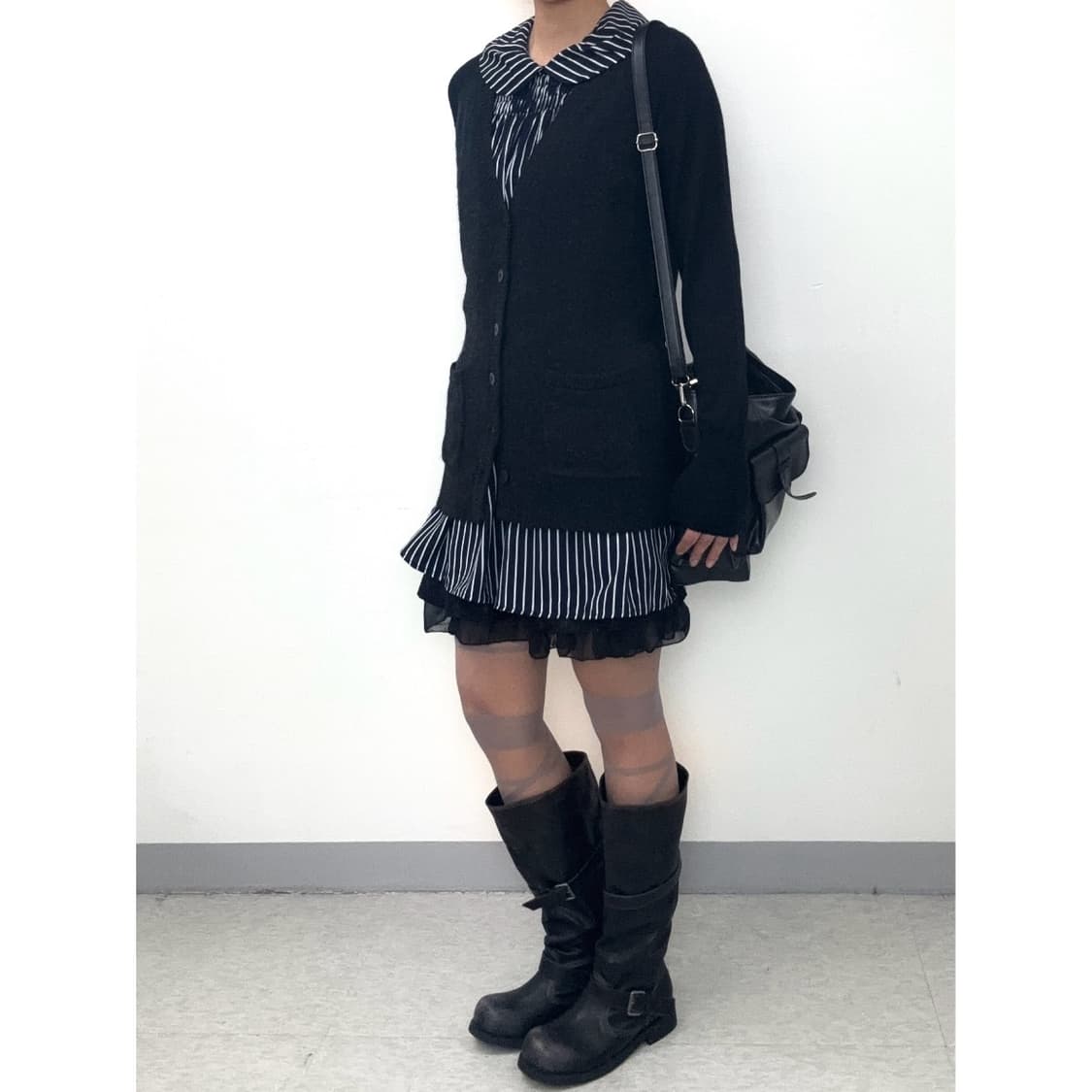 빈티지 블랙 가디건 상품이미지3