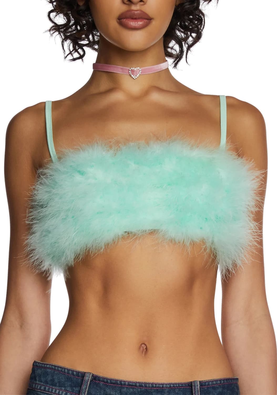 Dollskill feather bra top 상품이미지1