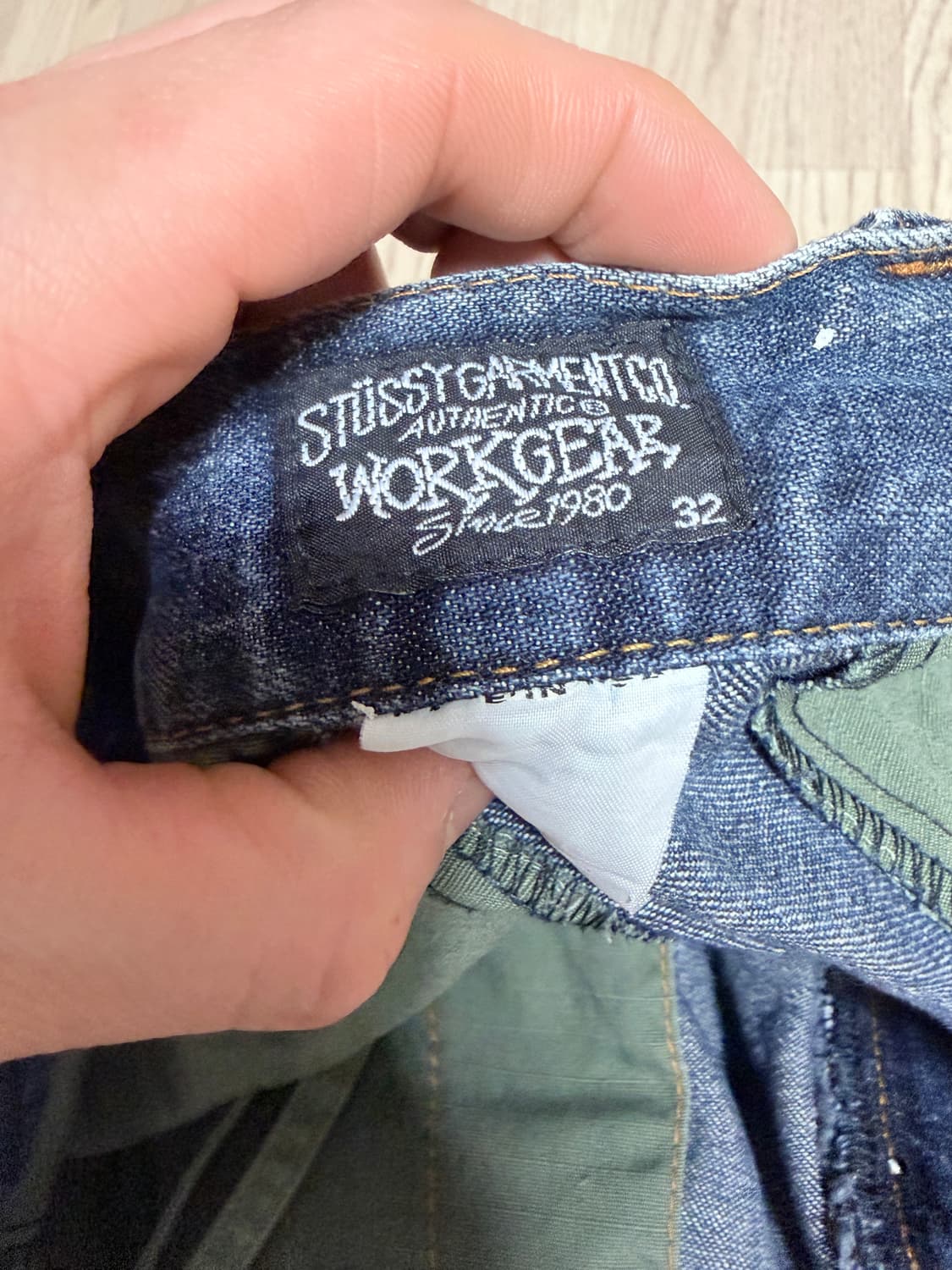 [32] 00년대 올드 스투시 워크기어 데님 워크 쇼츠 상품이미지5