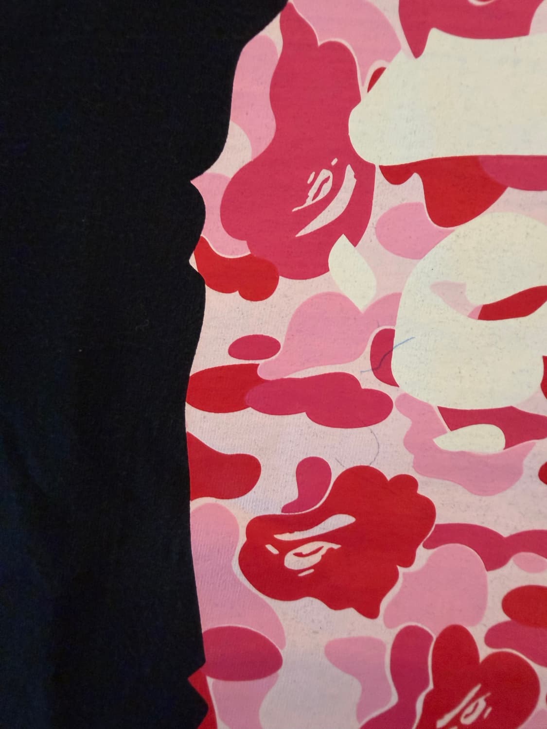 베이프 핑크 카모 반팔 M 상품이미지2